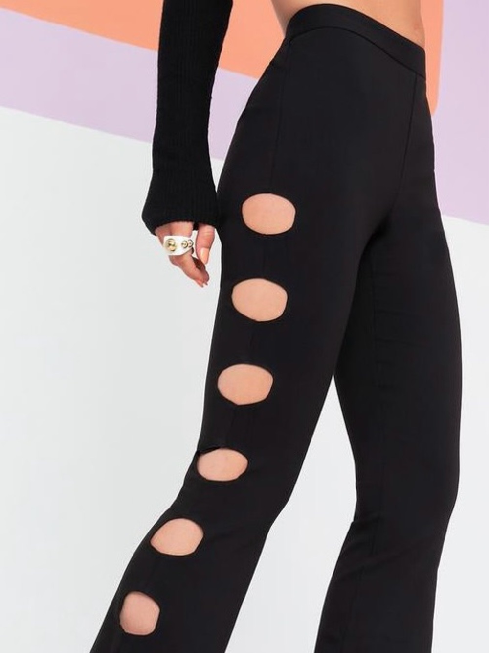 Dolls Kill Current Mood Through the Grapevine Flare Pants